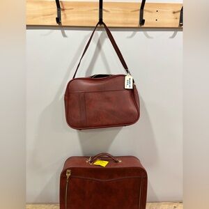 Vintage Coats and Clark Matching Suitcase and Shoulder Bag